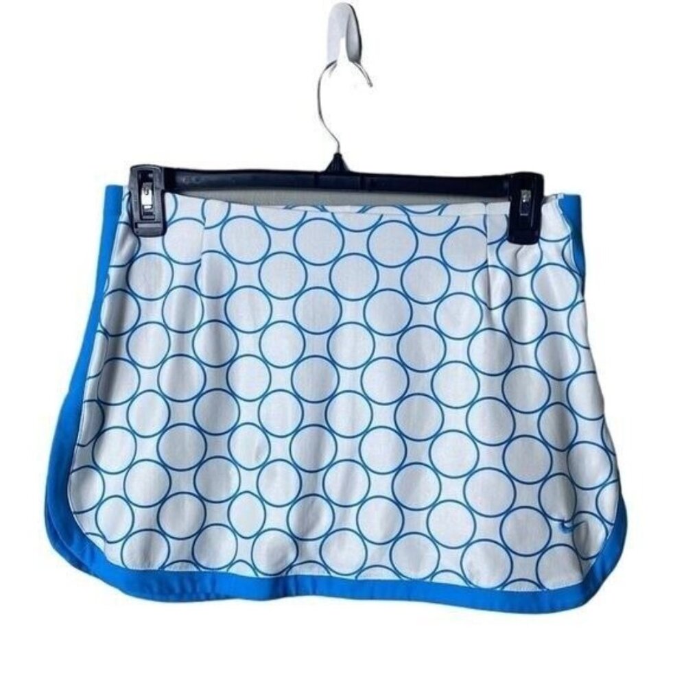 Nike Blue and White Circle Pattern Skort